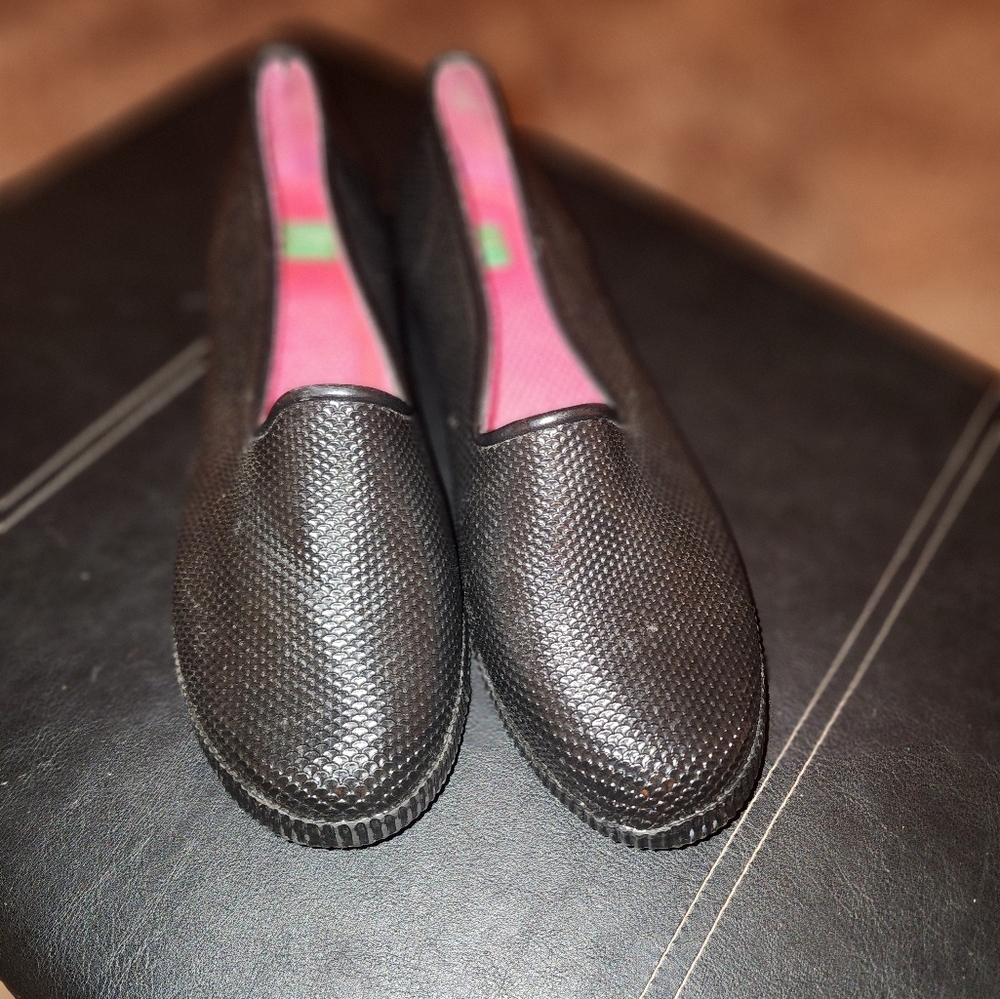 Cougar Hand Crafted Rubber Shoes Black SZ 11 - Picture 1 of 5